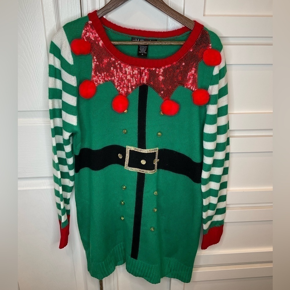 Ugly Christmas Sweater … Sweater dress - Picture 3 of 6